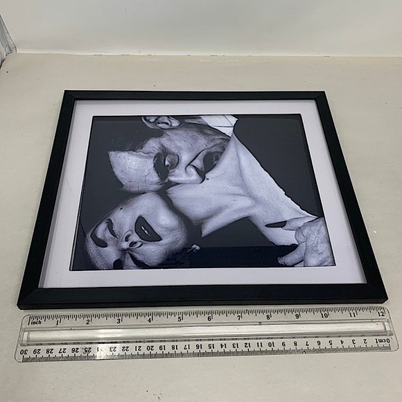 Vampira & Dracula Black Framed Art Print Halloween creepy gothic decor 12” - Picture 2 of 4